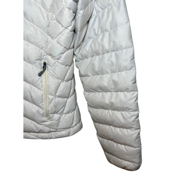 Patagonia Womens L Goose Down Insulated Jacket Lightweight Puffer Coat White - Picture 8 of 10